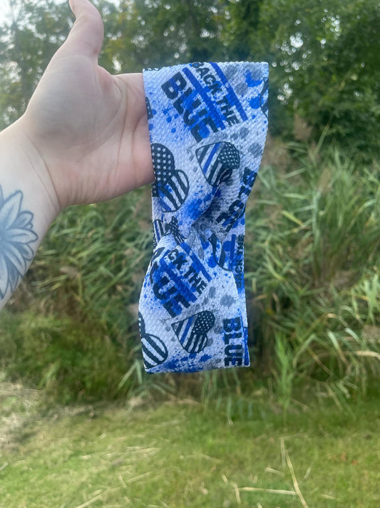 Back the Blue Adult Headband